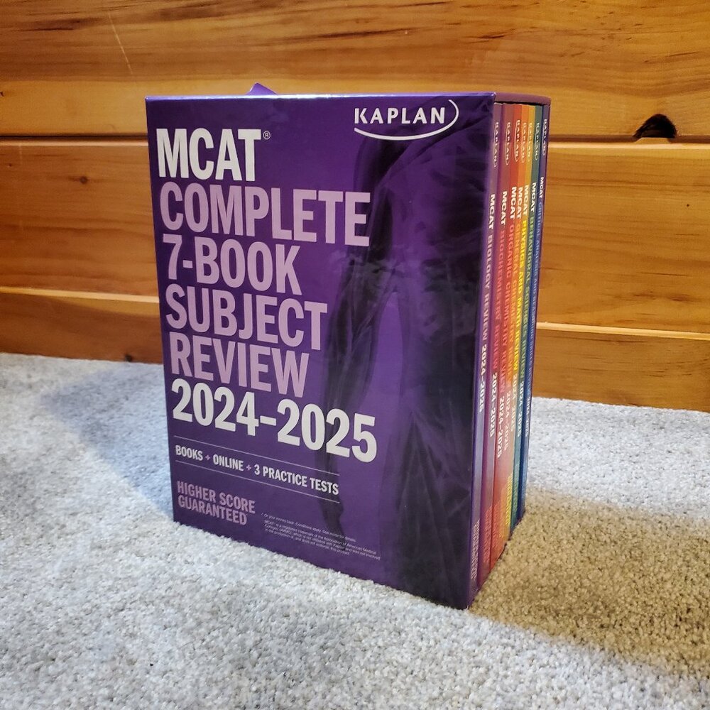 MCAT Complete 7-Book Subject Review 2024-2025 Paperback USED, Good Condition